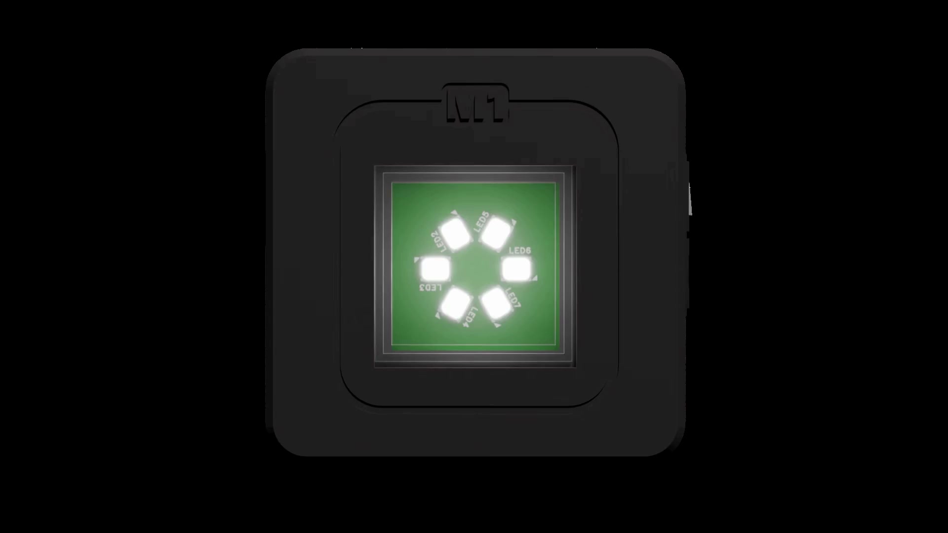 Maglight M1 device front view, idle